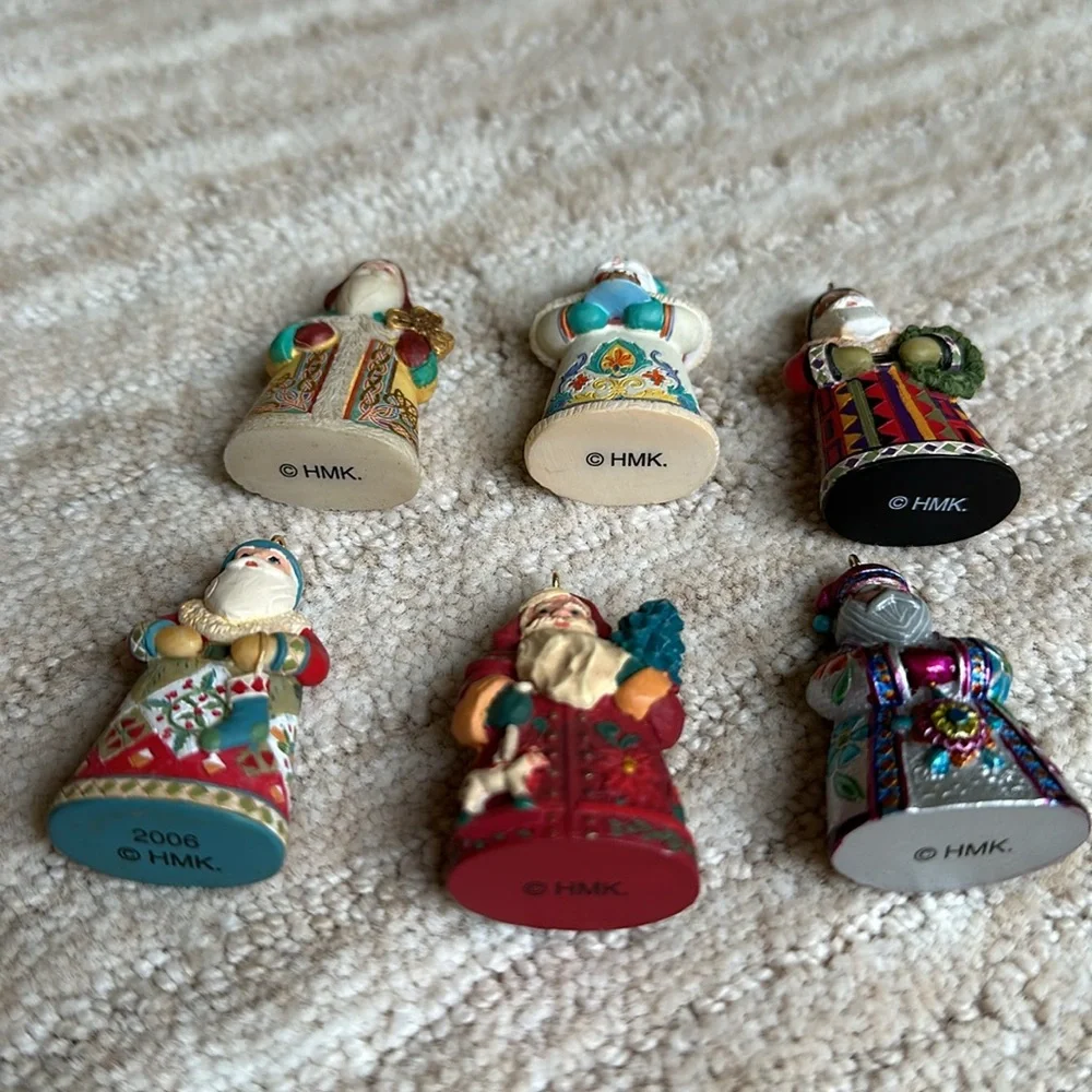 Set of Hallmark Keepsake 2006 Santa's From Around the World, Miniatures